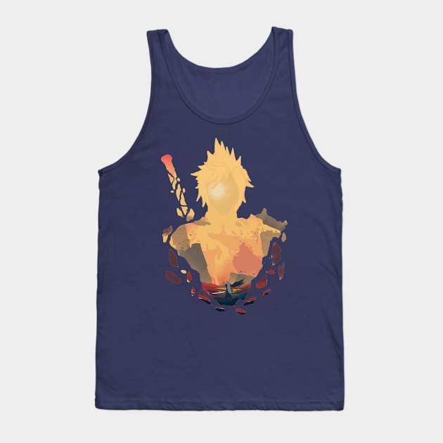 Destiny's Crossroads:Final Fantasy 7 remake Tank Top by Vertei